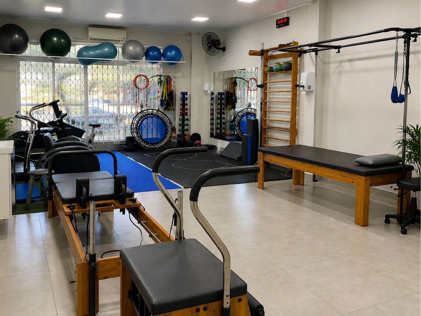 Espaço de fisioterapia da Reabilitação Clínica Integrada em Lages